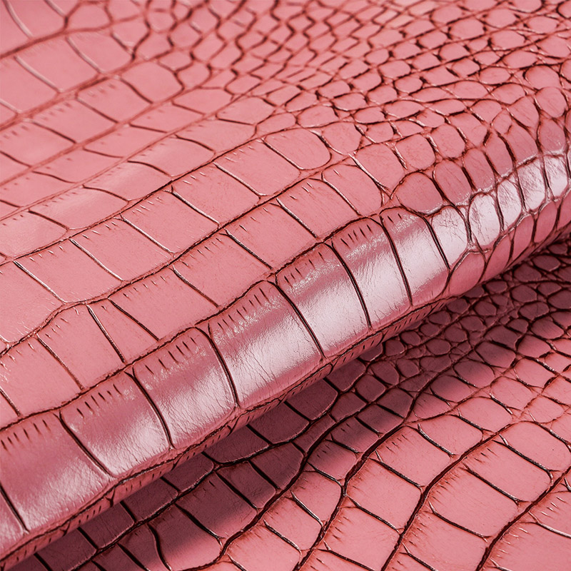 JK-NA31A 凉爽粉色鳄鱼皮人造革